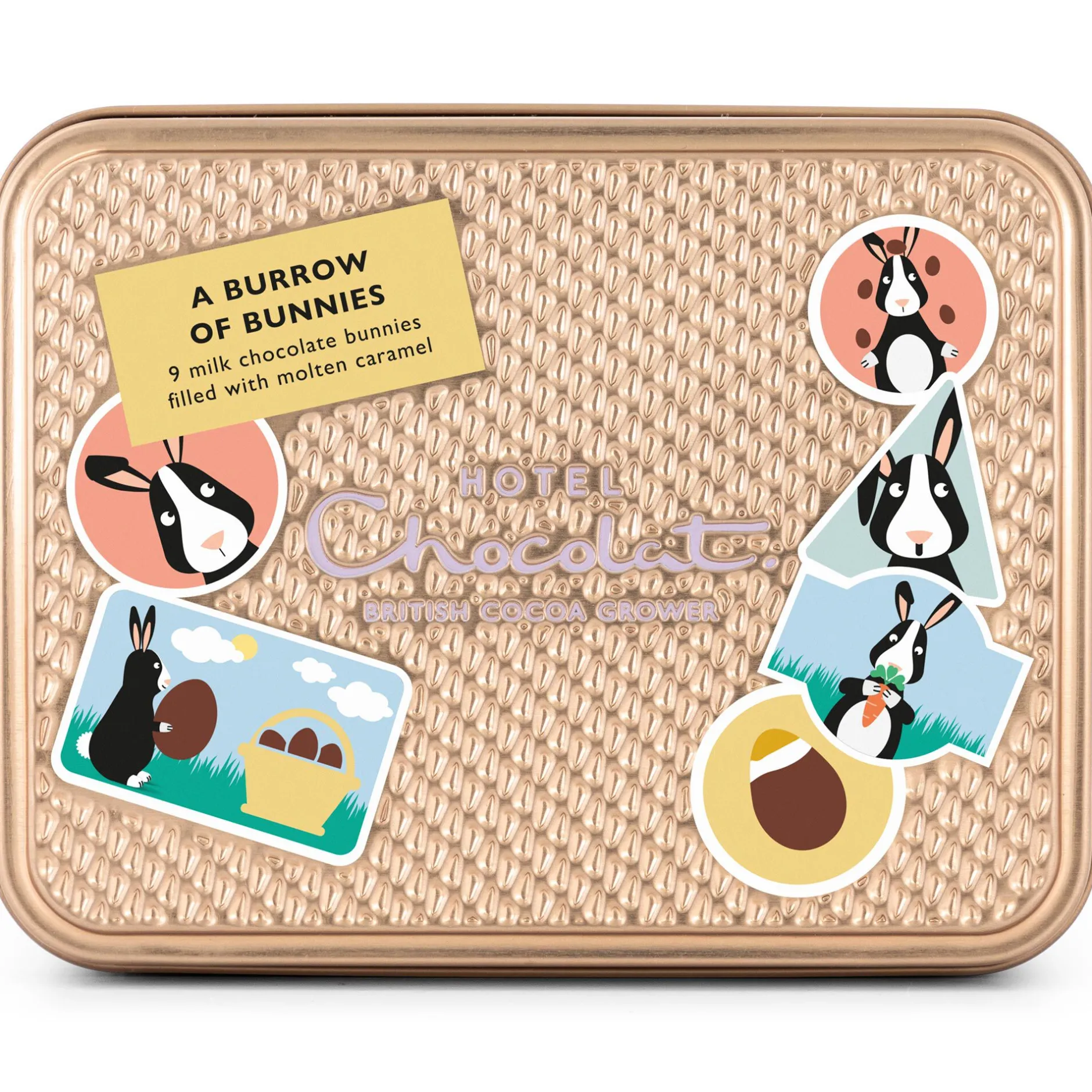 Hotel Chocolat Burrow of Bunnies Chocolate Gift Tin Clearance