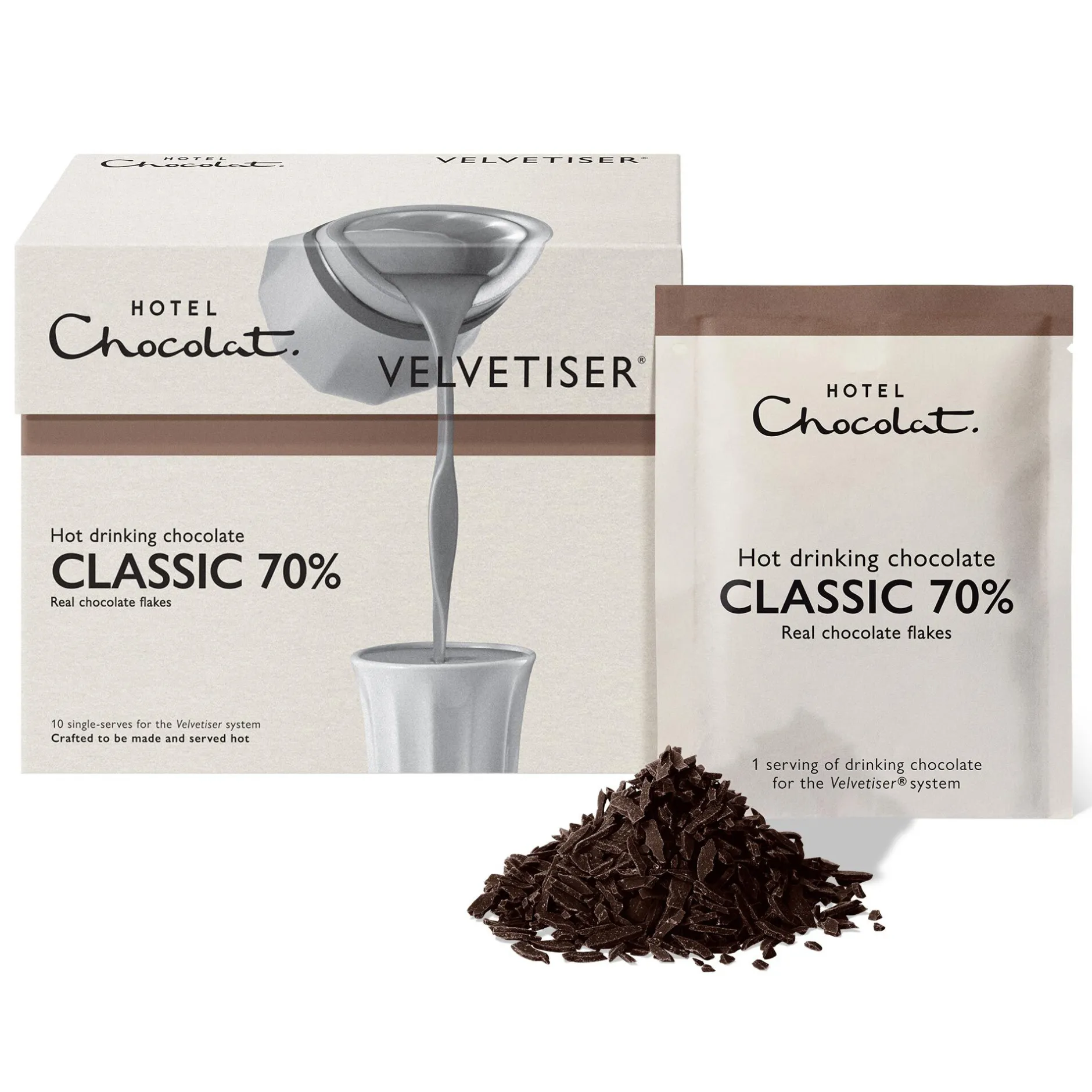 Hotel Chocolat Classic 70% Hot Chocolate Sachets