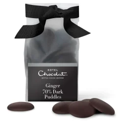 Hotel Chocolat Dark Chocolate Puddles with Ginger Best
