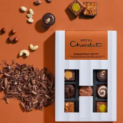 Hotel Chocolat Exquisitely Nutty H-box with Simply Thanks Sleeve Outlet