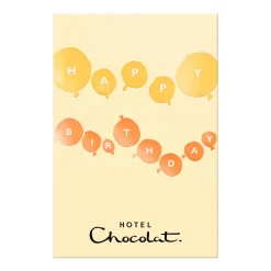 Hotel Chocolat Exquisitely Nutty H-box with Birthday Balloons Sleeve Clearance