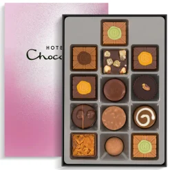 Hotel Chocolat Exquisitely Nutty H-box with Pink Sleeve Outlet