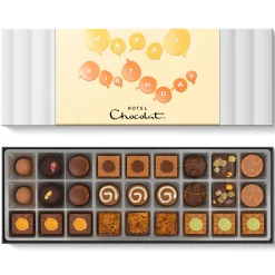 Hotel Chocolat Exquisitely Nutty Sleekster with Birthday Balloons Sleeve Hot