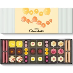 Hotel Chocolat Exuberantly Fruity Sleekster with Birthday Balloons Sleeve Outlet
