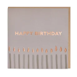 Hotel Chocolat Happy Birthday Candles Blank Card Clearance