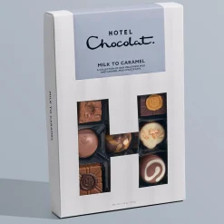 Hotel Chocolat Milk to Caramel H-Box with Simply Thanks Sleeve New