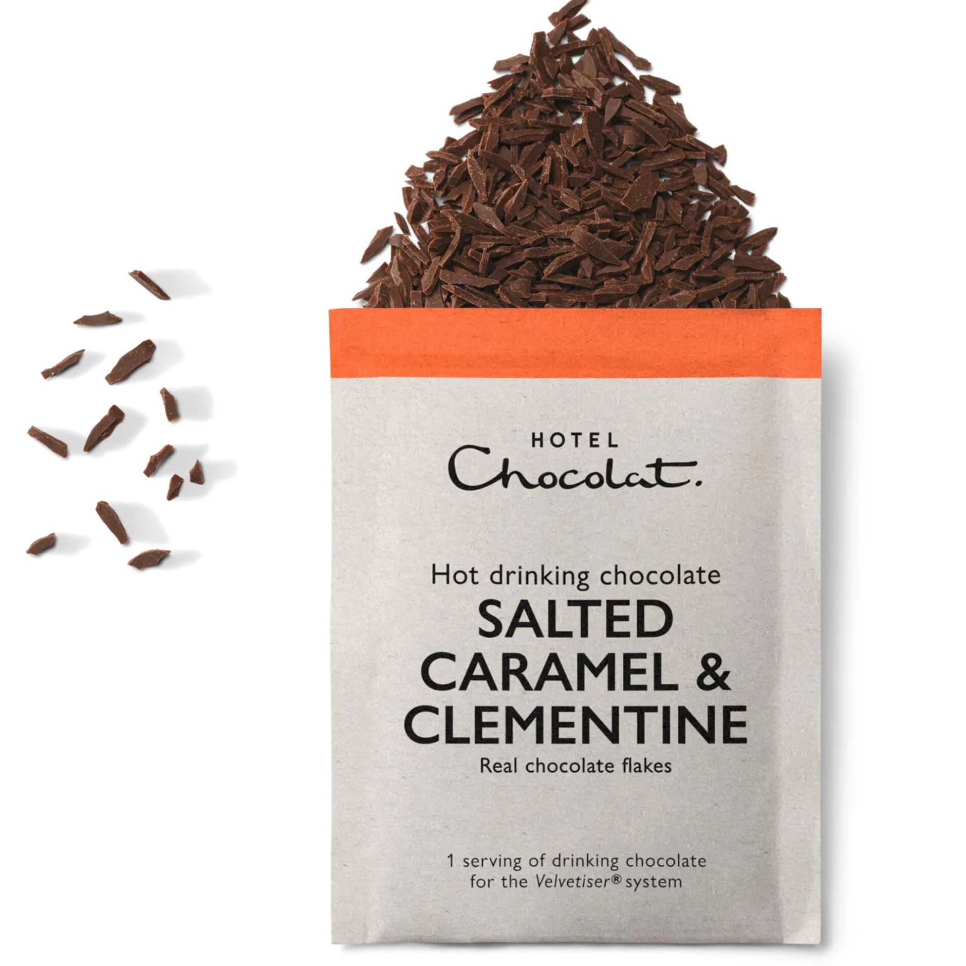 Hotel Chocolat Salted Caramel & Clementine Hot Chocolate Sachets