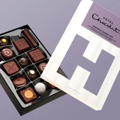 Hotel Chocolat Serious Dark Fix H-box with Birthday Balloons Sleeve Outlet