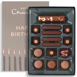 Hotel Chocolat Unbelievably Vegan H-Box with Happy Birthday Sleeve Hot